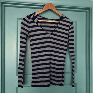 Michael Stars striped hoodie